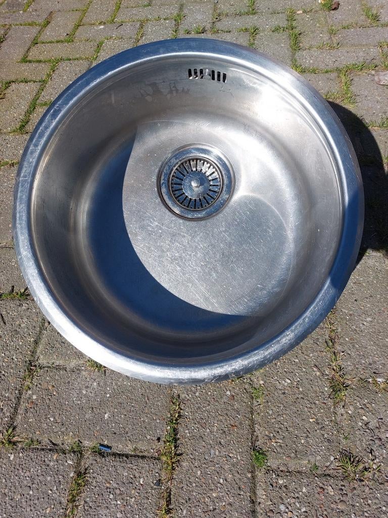 Enkele spoelbak inox, Huis en Inrichting, Ophalen