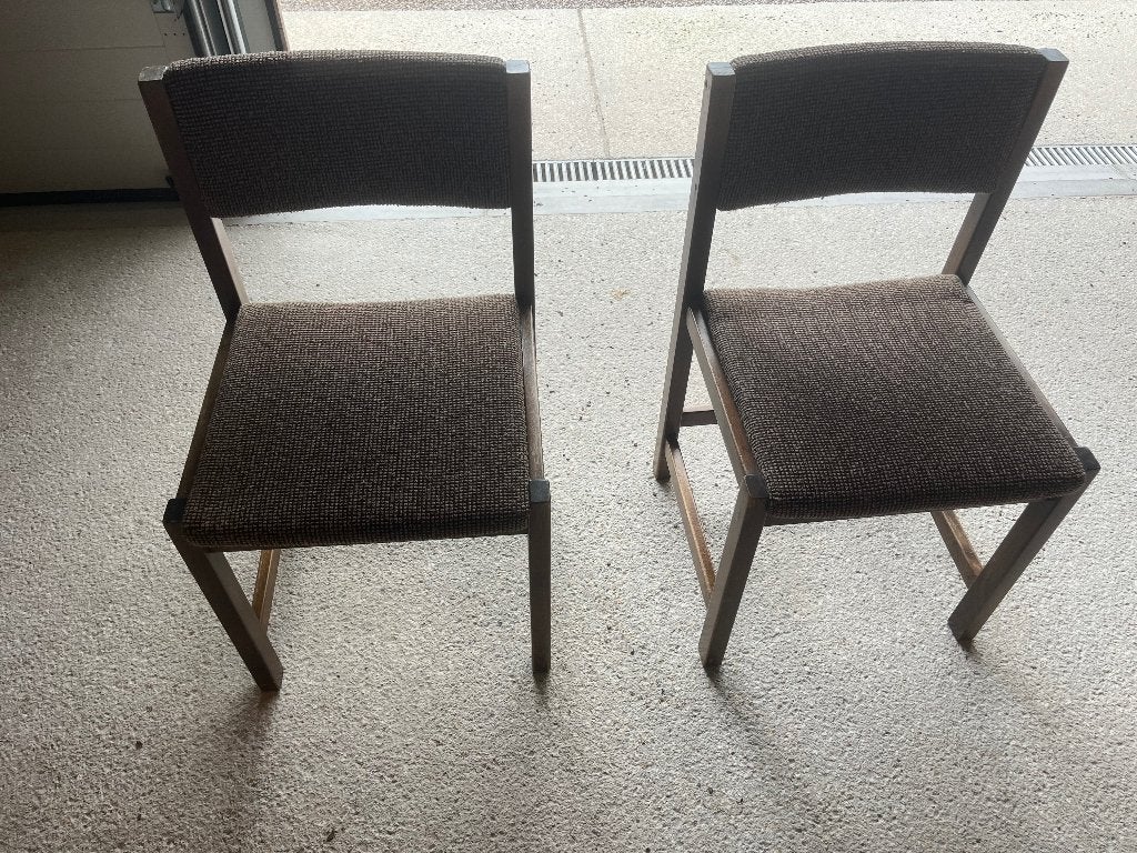 Stoelen, Huis en Inrichting, Ophalen, Gebruikt, Twee, Bruin