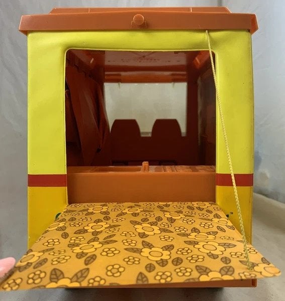 Mattel Barbie Country Camper Woonwagen Vintage Geel Oranje, Kinderen en Baby's, Verzenden, Zo goed als nieuw, Barbie