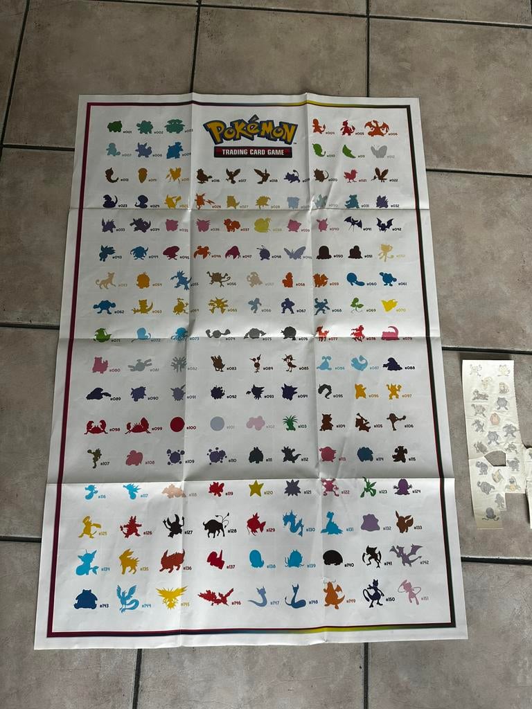 Pokémon poster en water tatto's, Ophalen, Nieuw