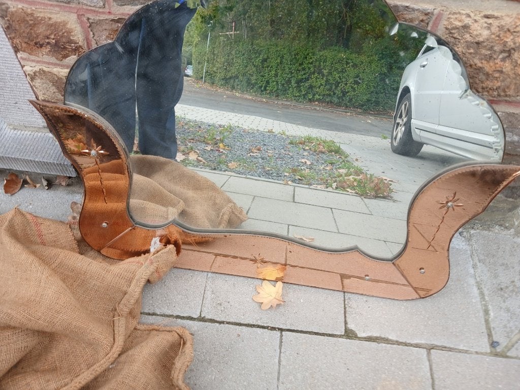 Ancien miroir, Antiek en Kunst, Ophalen, Rechthoekig