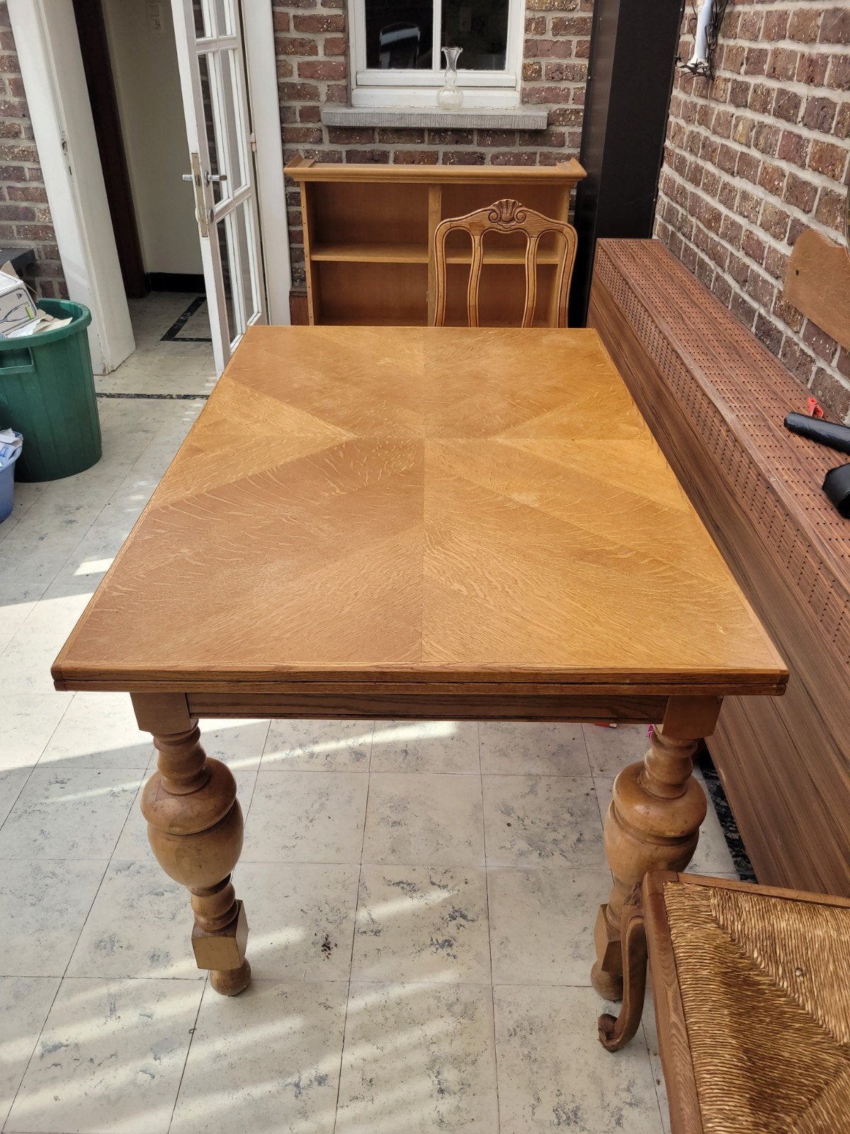 Eettafel met 3 stoelen, Antiek en Kunst, Ophalen