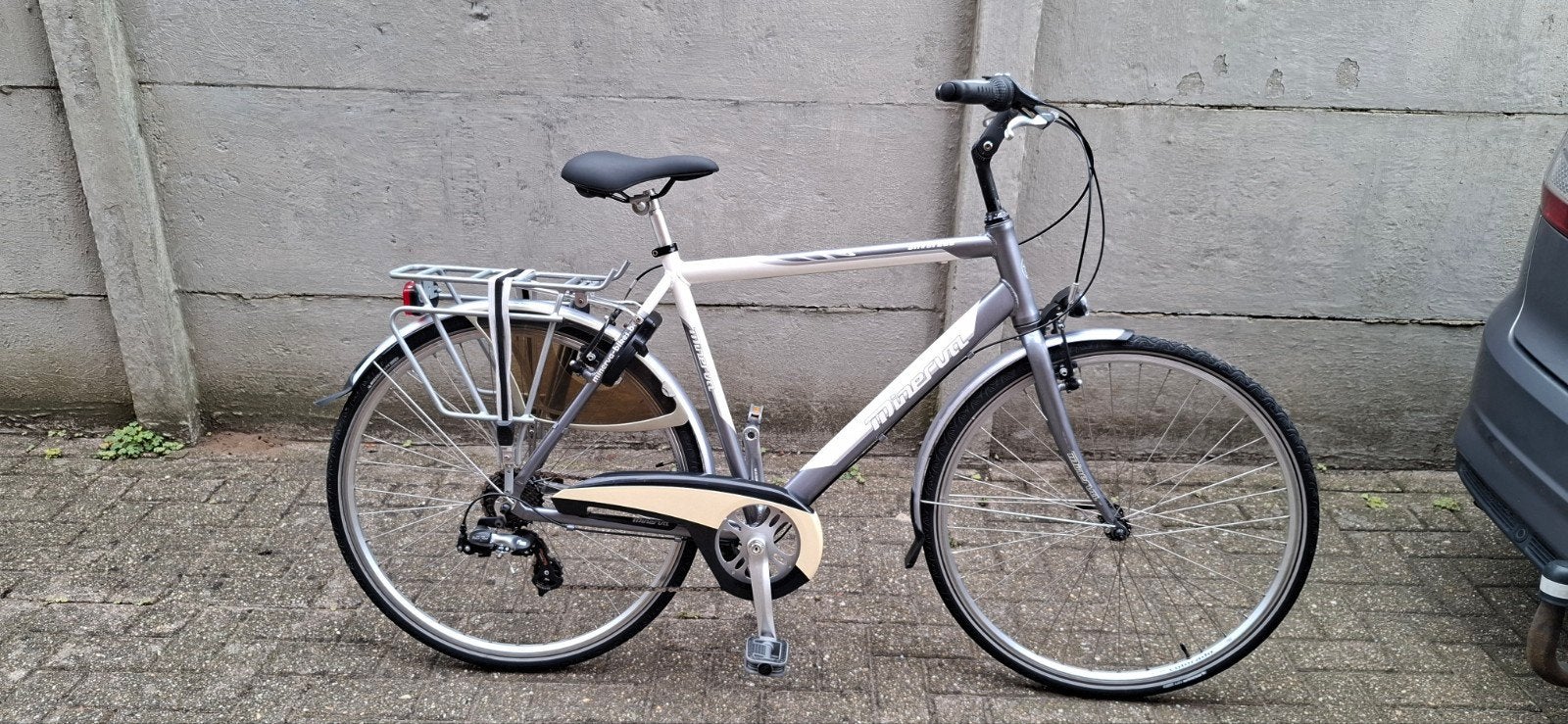 Herenfiets Minerva in zeer goede staat, Fietsen en Brommers, Fietsen | Heren | Herenfietsen, Velgrem, Versnellingen, Zo goed als nieuw