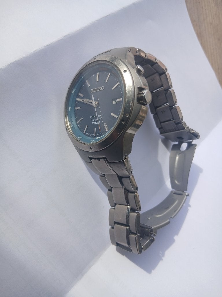 Seiko Kinetic Titanium, Montre-bracelet, Seiko, Enlèvement, Utilisé