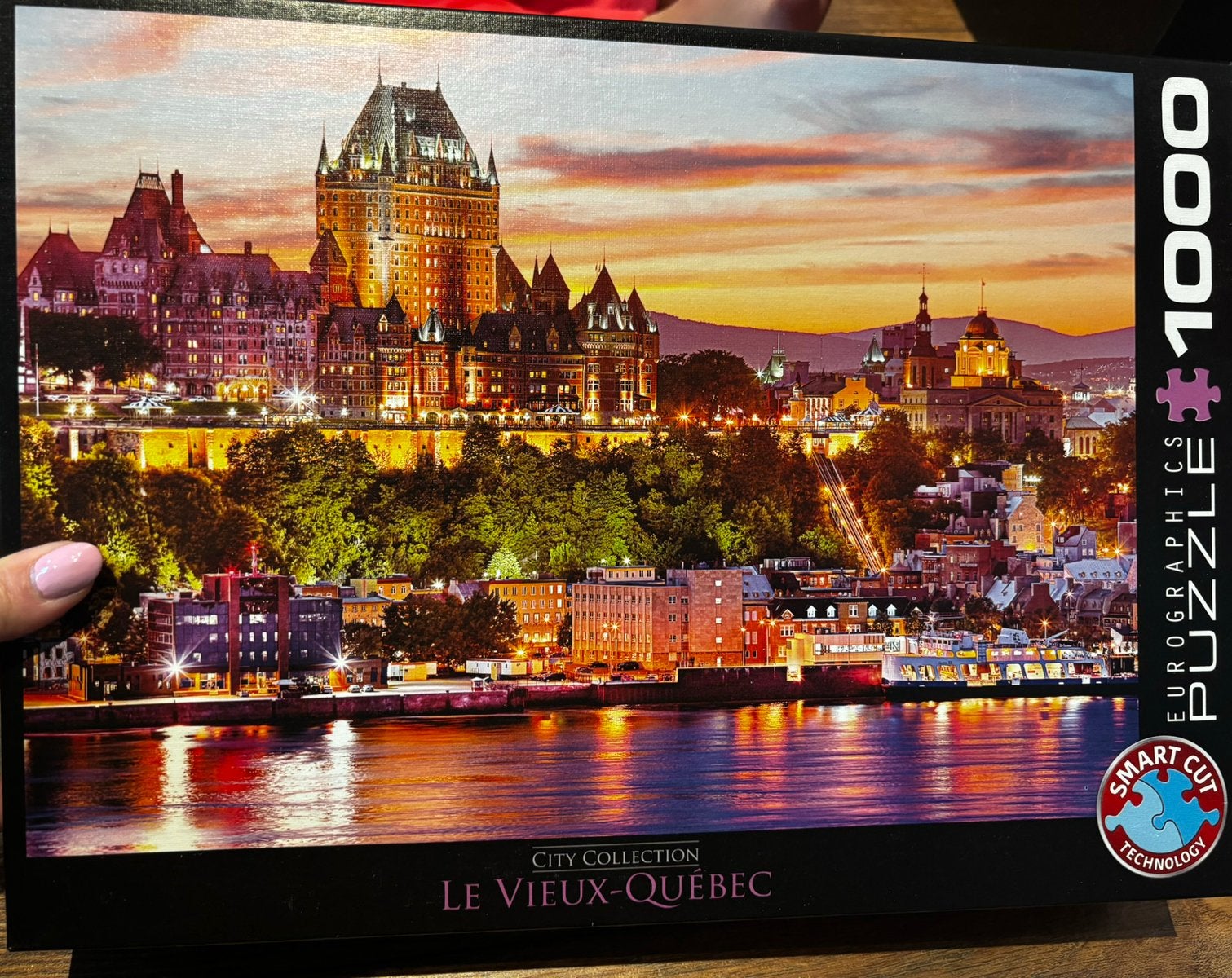 Eurographics Legpuzzel 1000 stukken - Le Vieux Québec, Enlèvement ou Envoi, Comme neuf, Puzzle