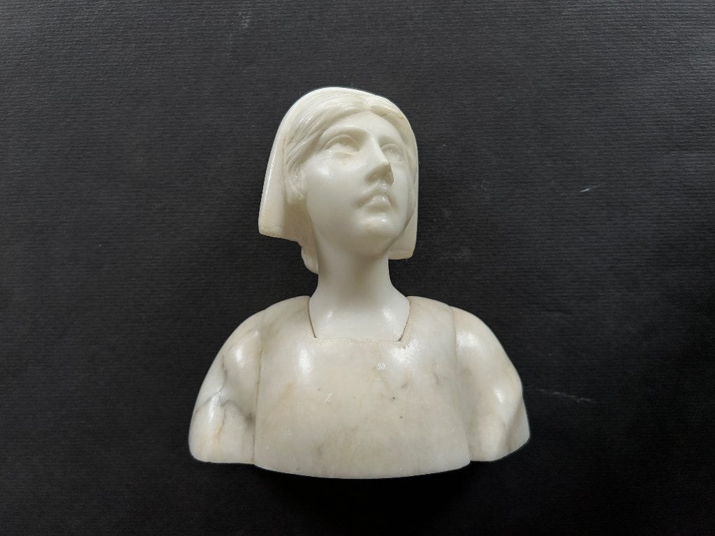 Art Nouveau marmeren buste van jonge vrouw, Ophalen of Verzenden