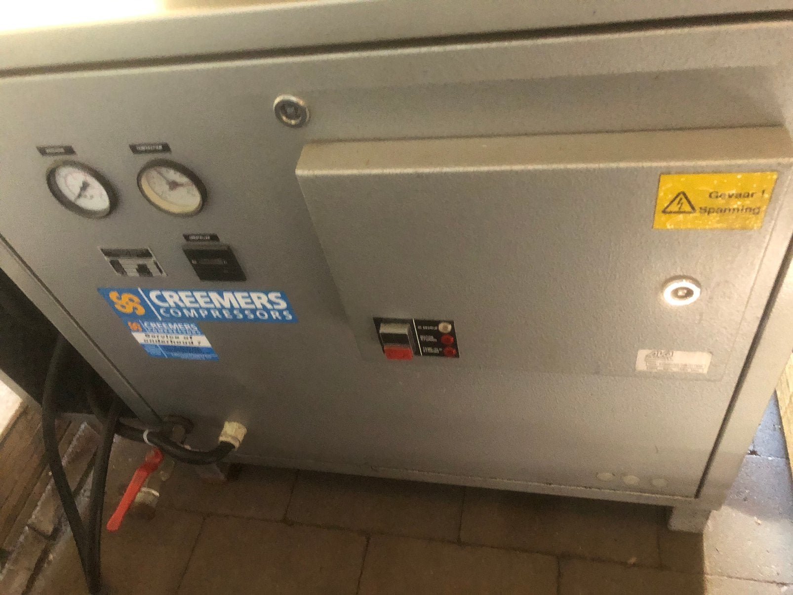 Schroefcompressor Creemers 18. 5 kw / met luchttank 32 Amp, Réduction de bruit, Enlèvement, 100 litres ou plus, 800 litres/min ou plus