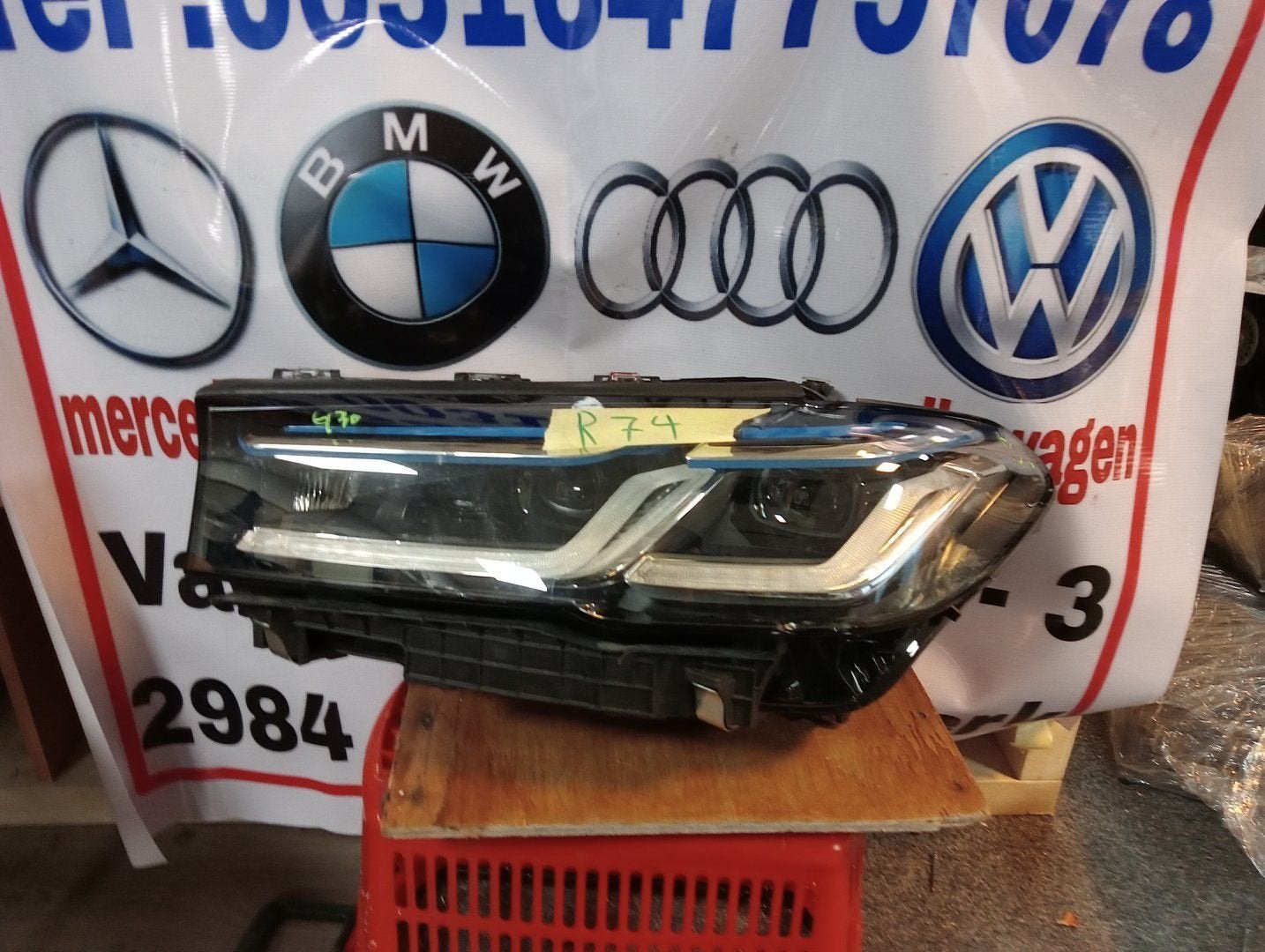 Koplamp BMW 5 Serie G30 G31 LCI M5 LASER LINKS, -, Utilisé, -, Enlèvement ou Envoi