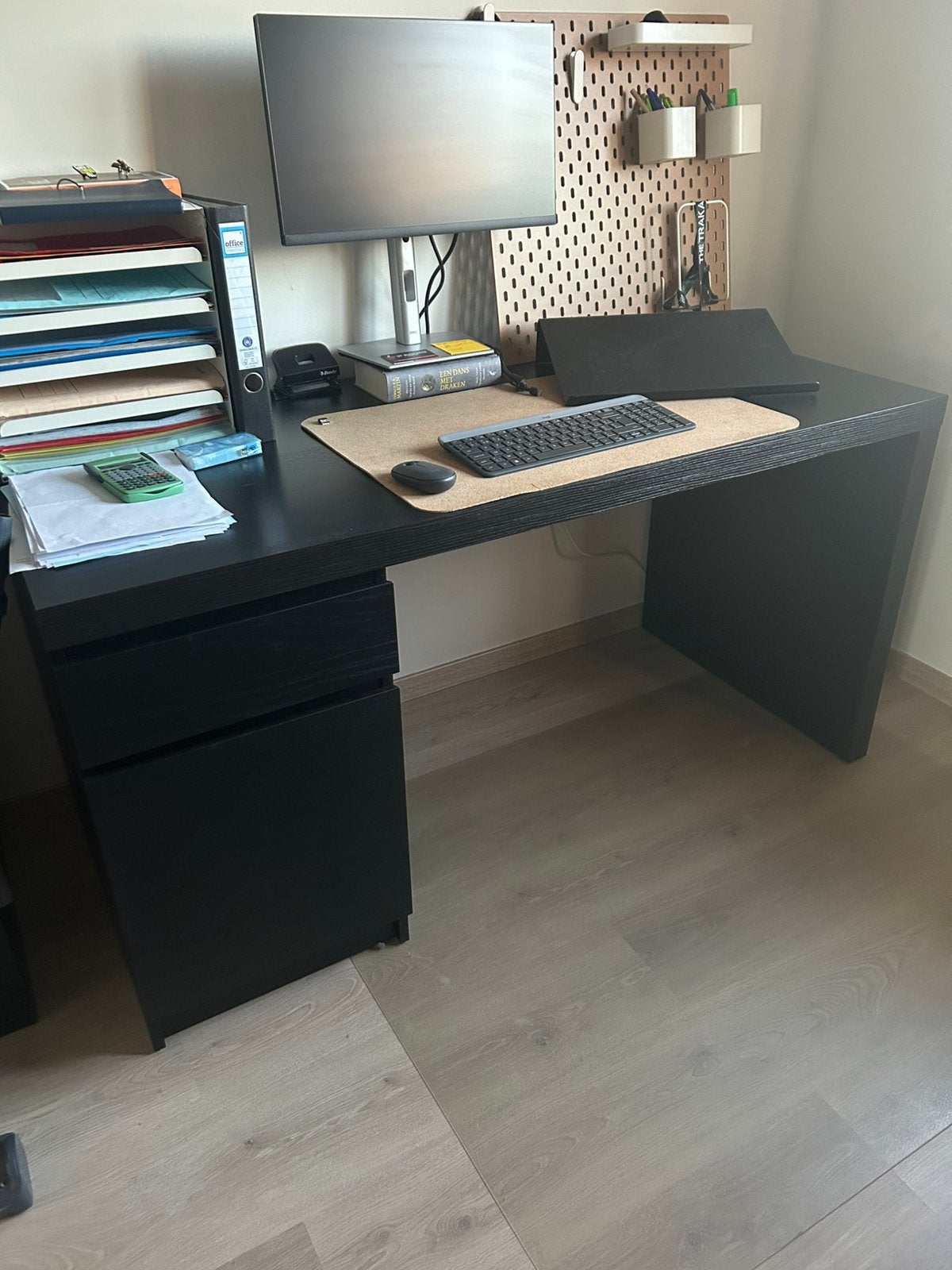 Bureau - zwart 140b x 65d, Huis en Inrichting, Ophalen, Zwart, 65 cm, Demontabel
