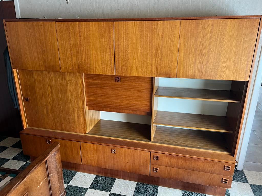 Vintage kast, Gebruikt, 200 cm of meer, Met deur(en), 25 tot 50 cm