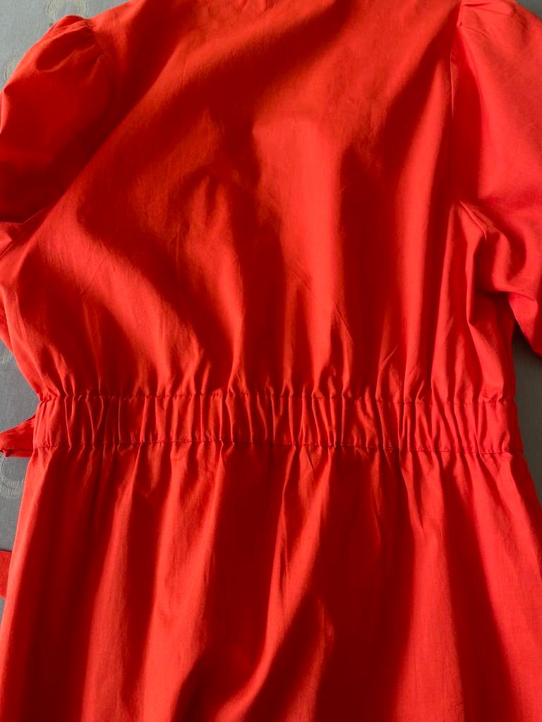 Zomerjurk (Terre Bleue), Kleding | Dames, Jurken, Nieuw, Oranje, Ophalen of Verzenden, Maat 36 (S)