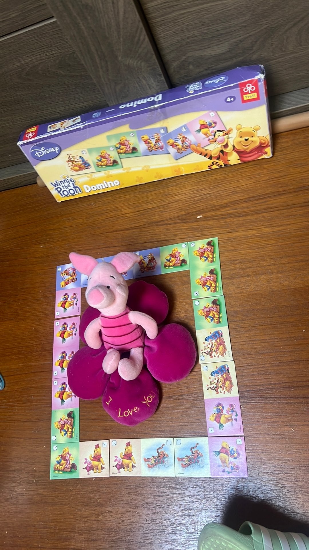 Winnie the pooh domino + knuffel, Een of twee spelers, Ophalen, Gebruikt