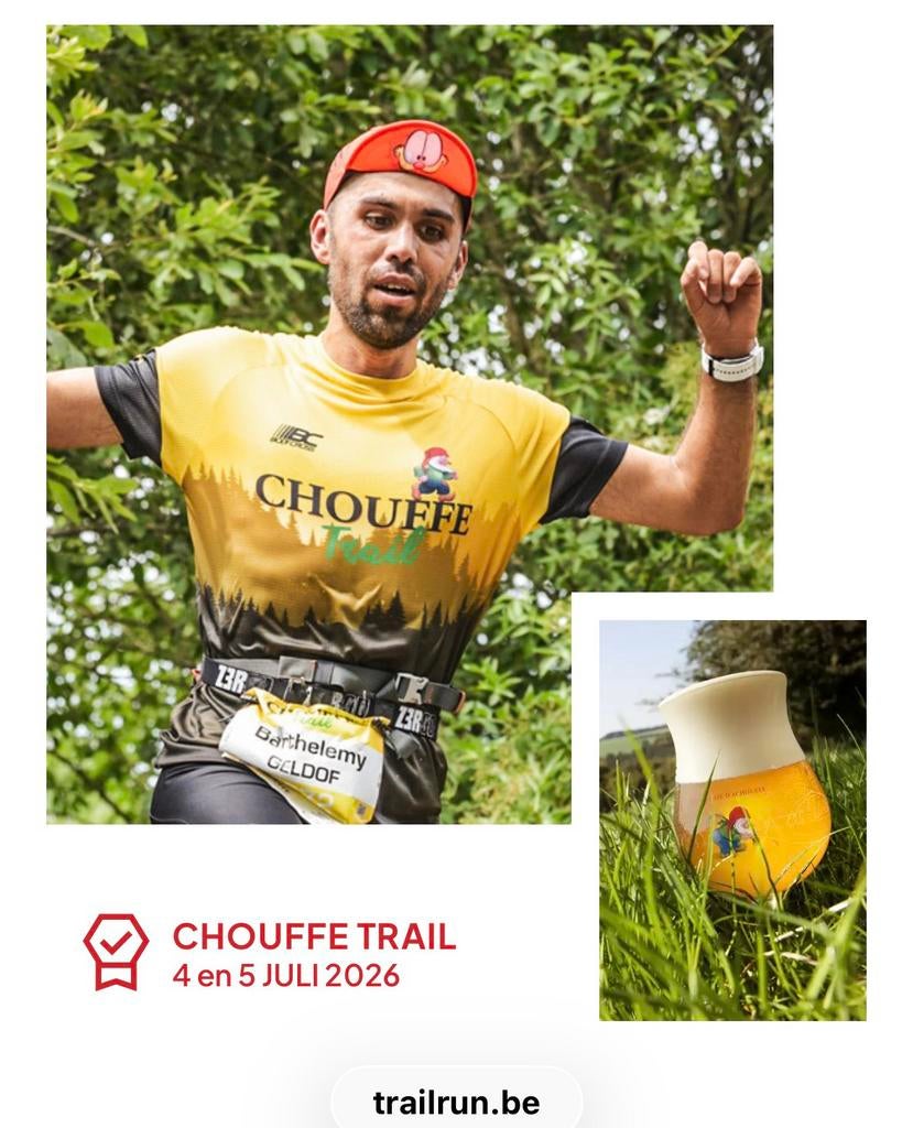 La Chouffe trailtickets 2x10km en 2x18km, Tickets en Kaartjes, Sport | Overige, Juli