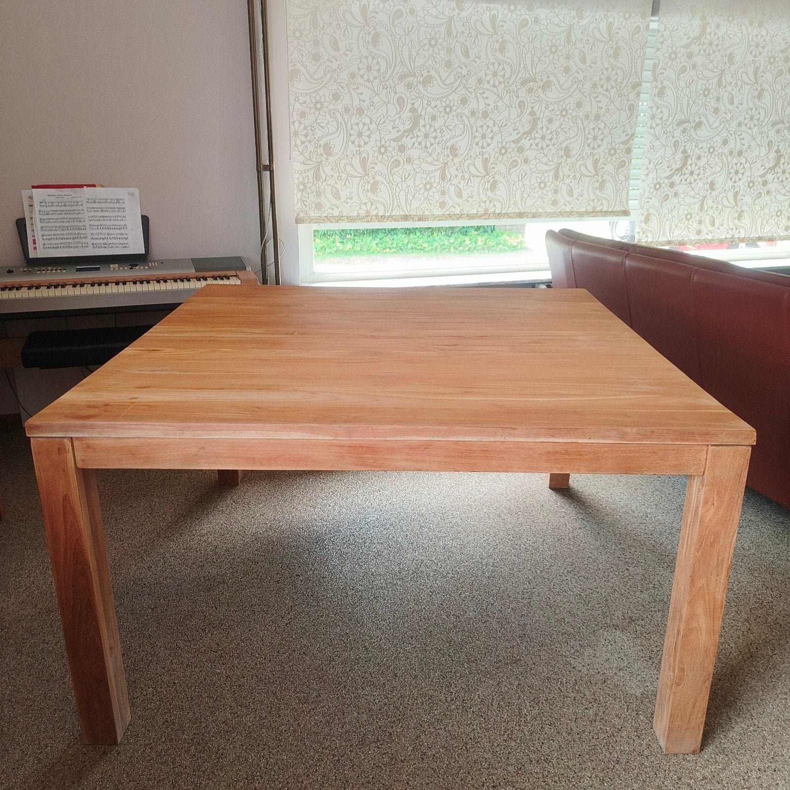 Table en teck entièrement en bois de teck solide, de haute q, Enlèvement, Teck
