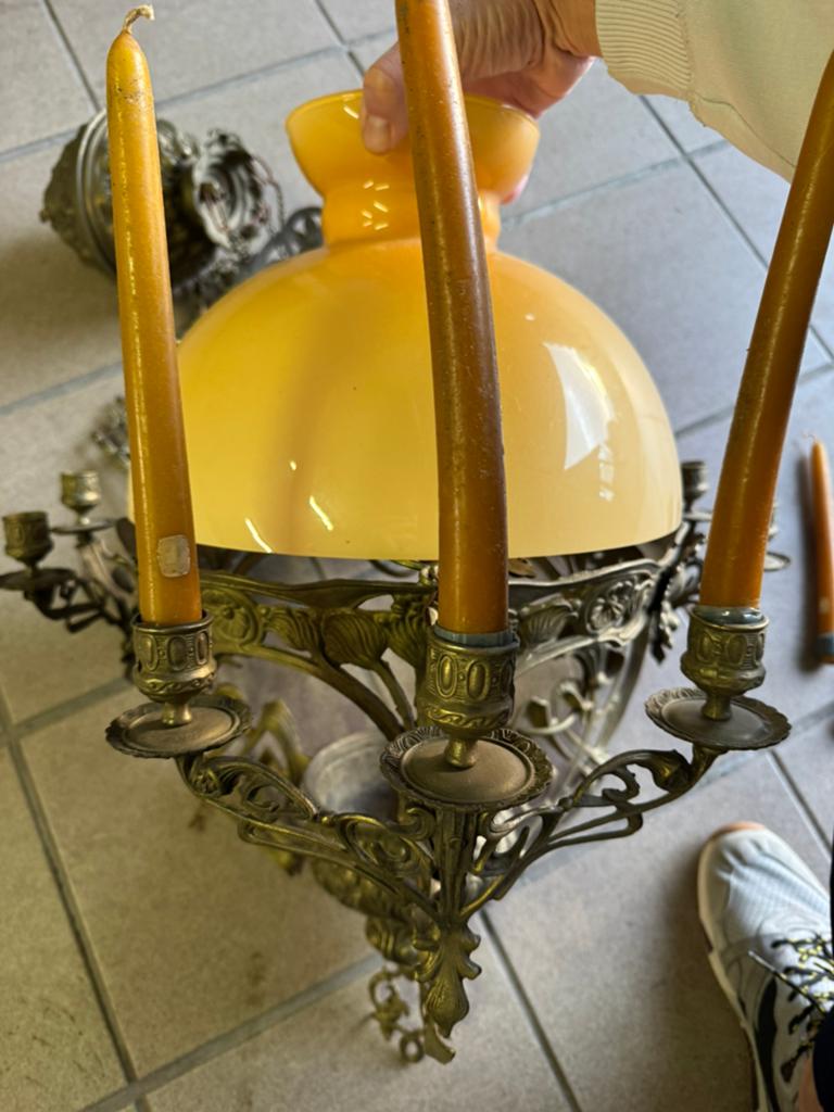 Lambelge luster, Antiek en Kunst, Antiek | Verlichting, Ophalen