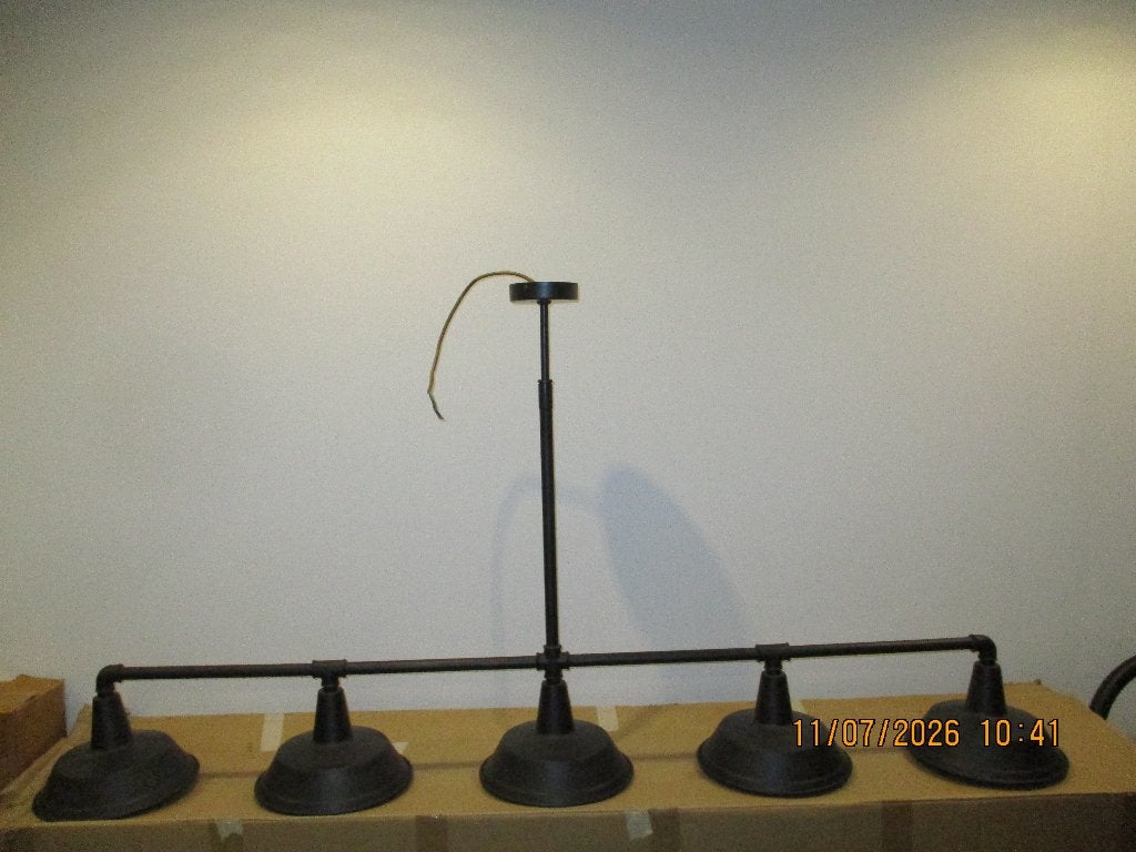Metalen luchter, Ophalen, Zo goed als nieuw, Metaal, Modern