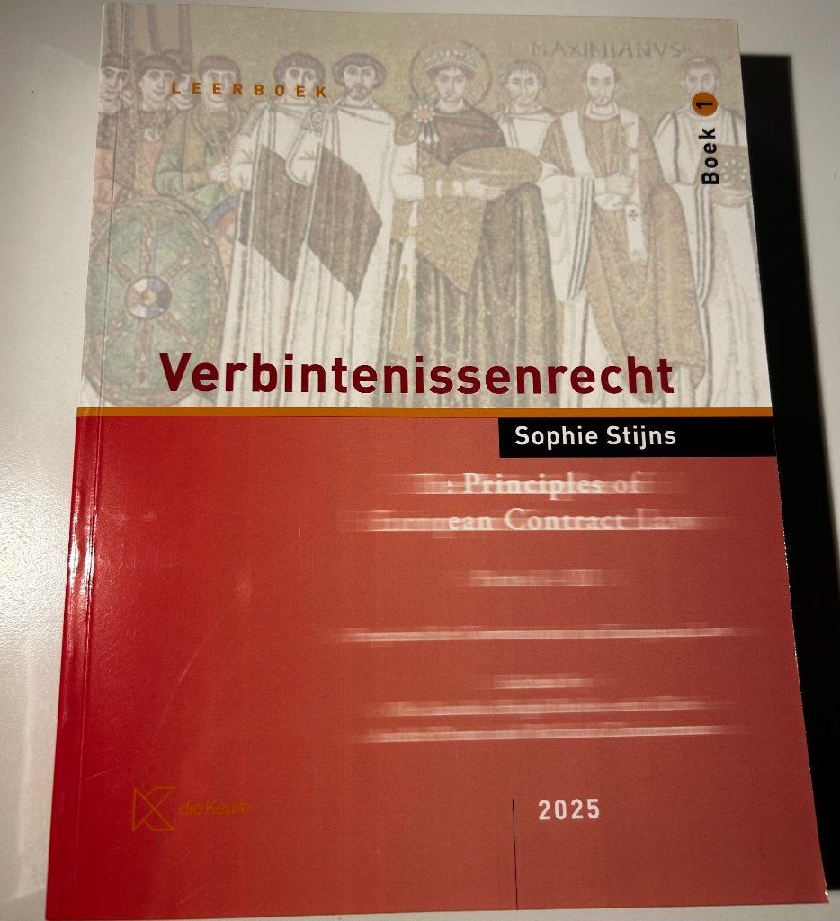 Verbintenissenrecht boek 1&1bis (editie 2025) - S. Stijns, Boeken, Studieboeken en Cursussen, Ophalen of Verzenden, Nieuw, Hoger Onderwijs