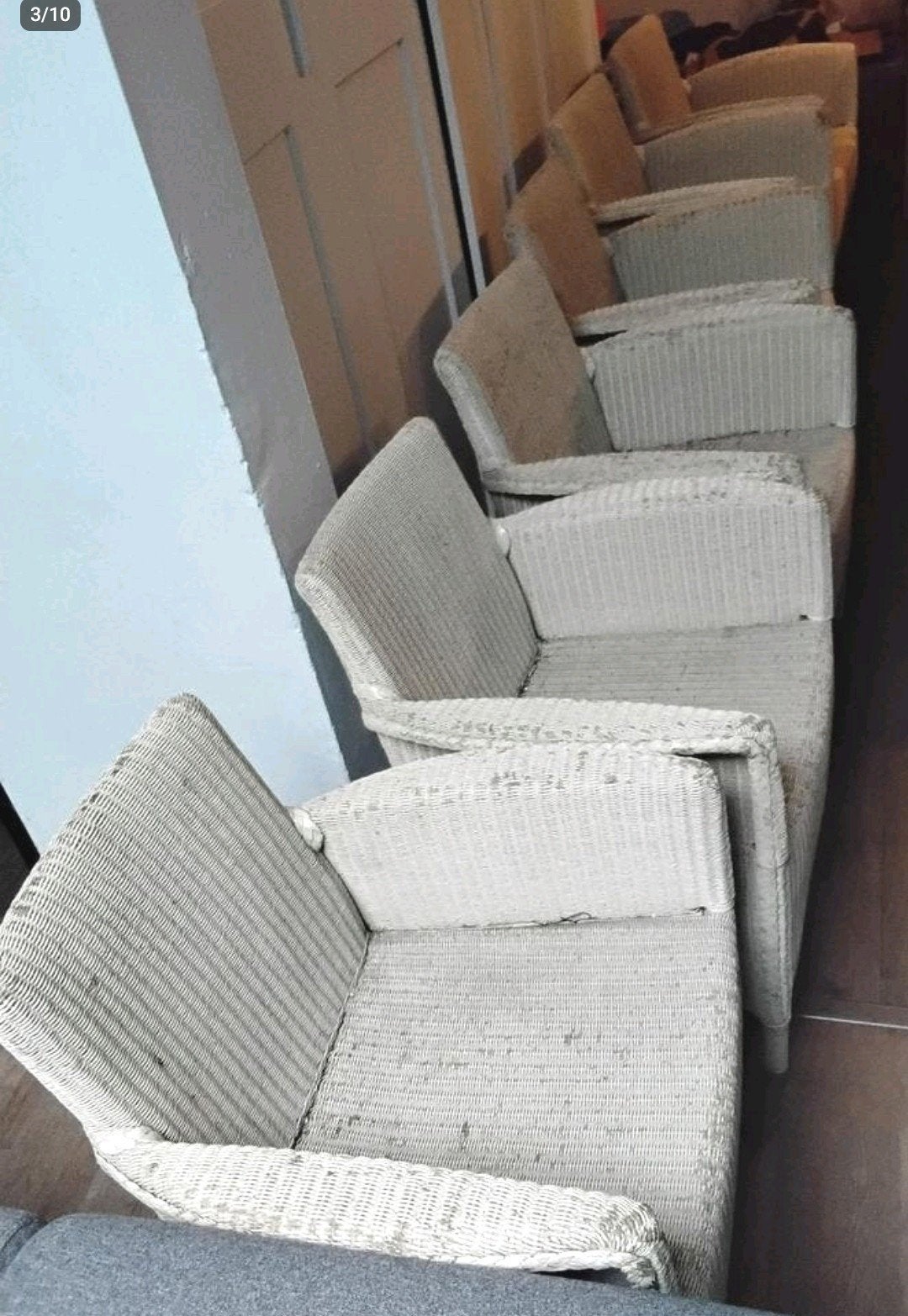 Set  6 Vincent Sheppard tuinstoelen In- and Outdoor Moet weg, Tuin en Terras, Ophalen, Gebruikt, Wicker