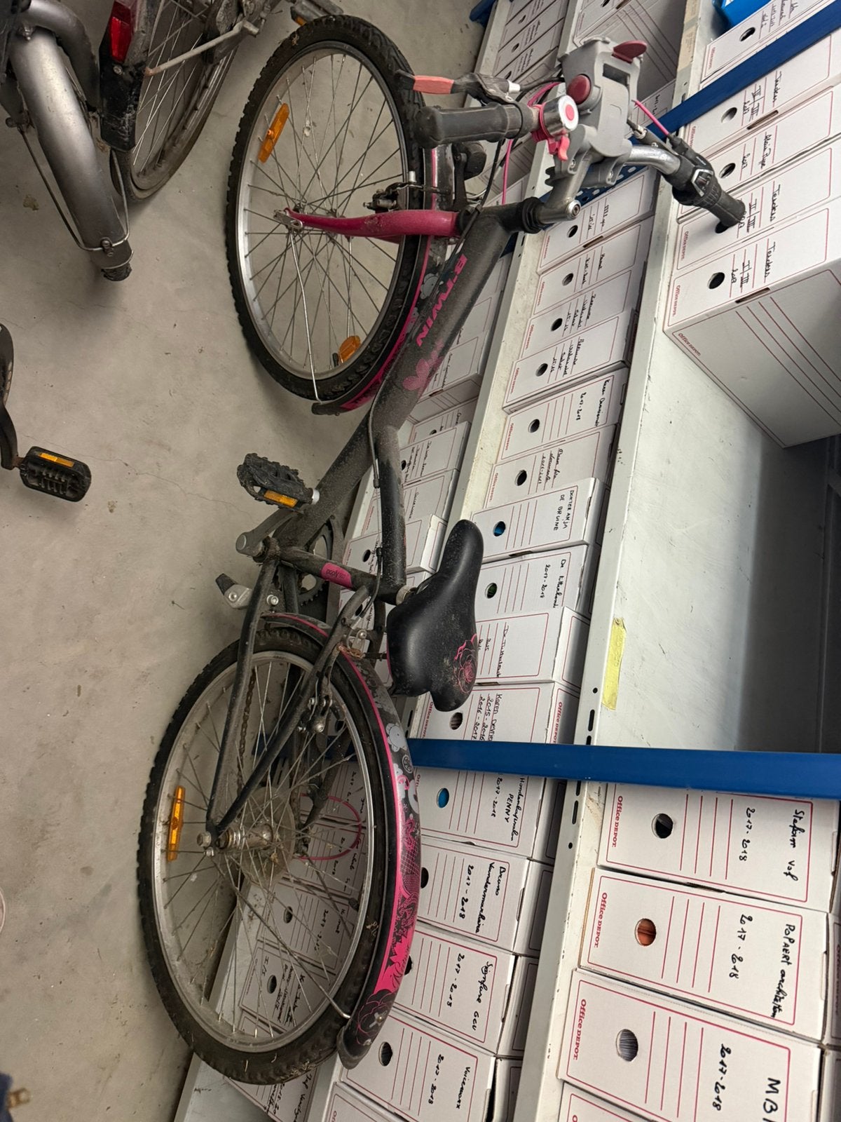 Meisjesfiets Decatlon, Ophalen