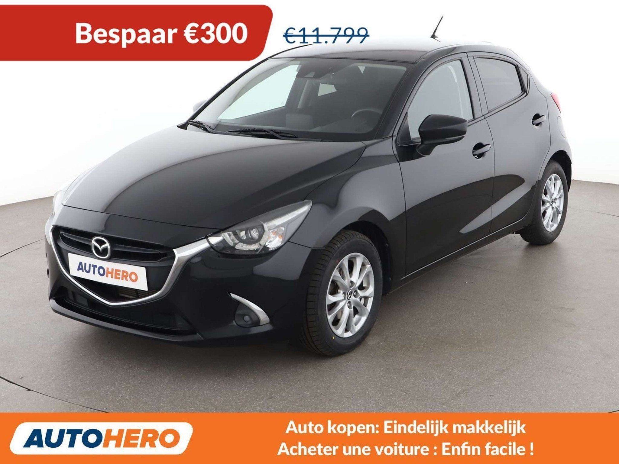 Mazda 2 1.5 Attraction (année de construction 2017), Achat, 90 ch, Noir, 5 portes