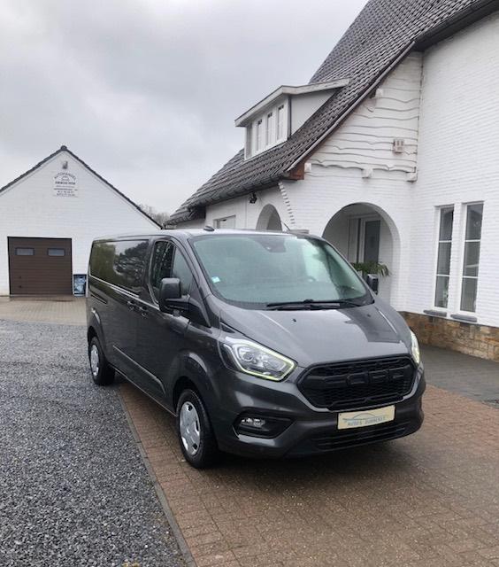 Ford Transit Custom 2.0Tdci L2-H1 2020 85000KM 131Pk, Auto's, Ford, Bedrijf, Transit, ABS, Diesel, Euro 6, Handgeschakeld, Grijs