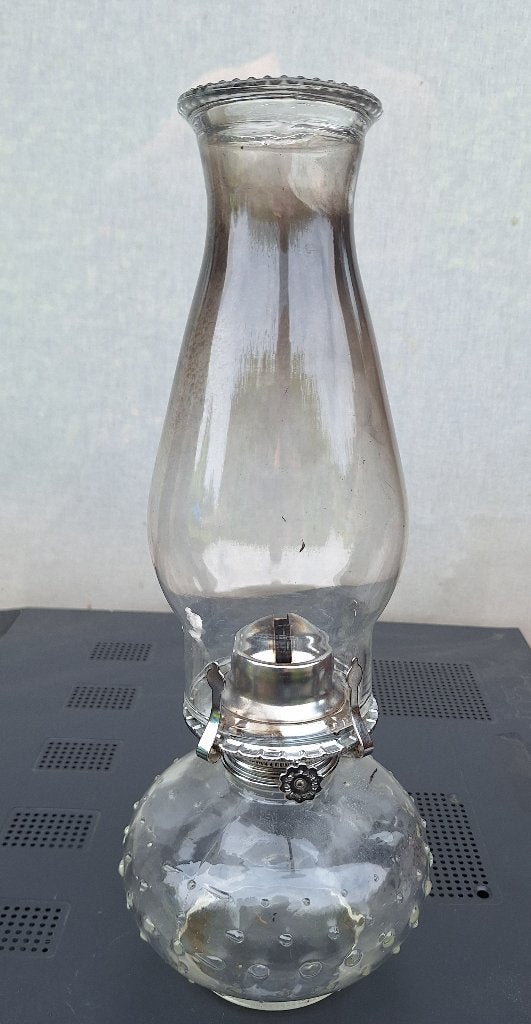 olielamp, Ophalen, Gebruikt, Glas, Olielamp