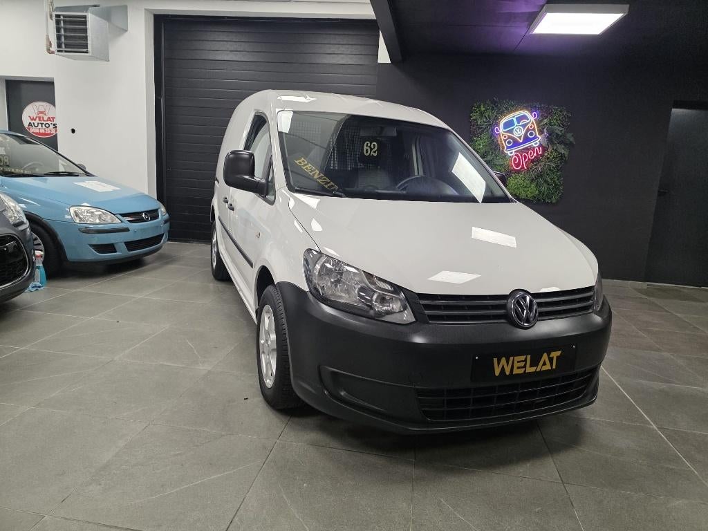 VW CADDY LICHTE VRACHT 2011 BENZINE/CARPLAY/NAVI-TOP STAAT, Auto's, Bluetooth, Euro 5, Caddy Combi, Wit