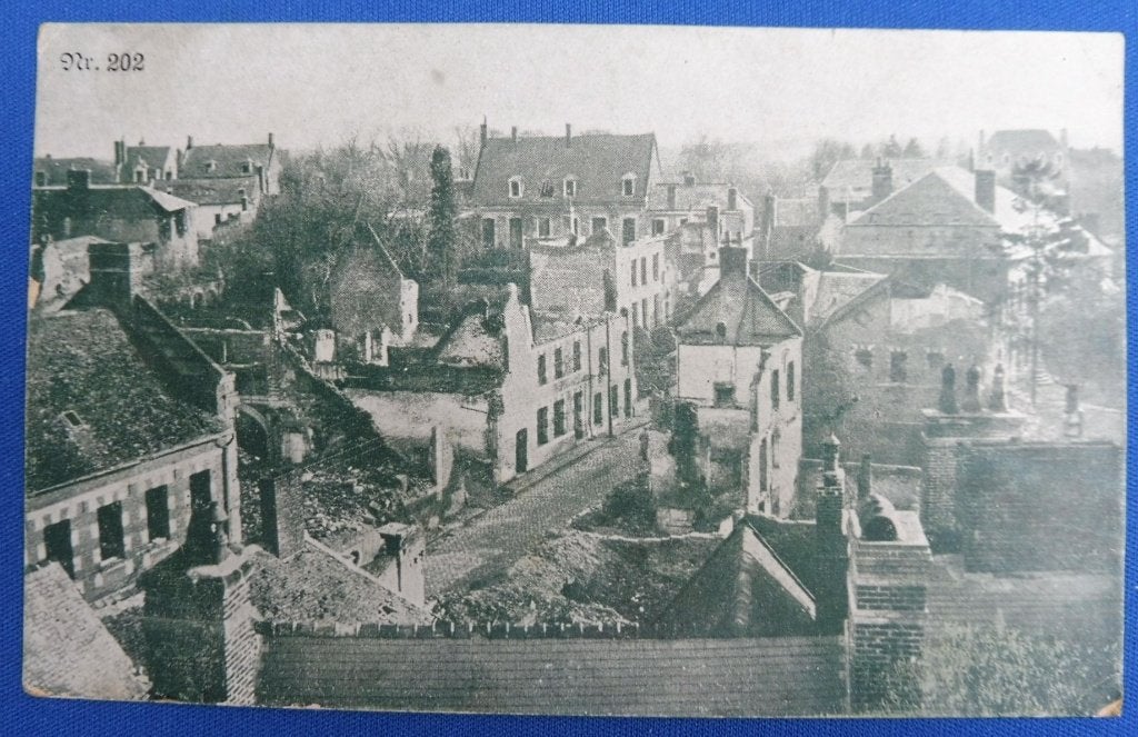 Duitse Feldpost WO1 verwoesting verzonden Vlaanderen 1917- N, Envoi, Armée de terre, Autres types
