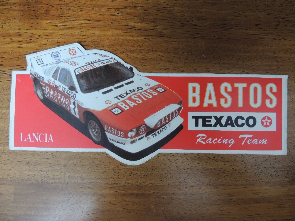 lancia bastos texaco racing team sticker, Verzamelen, Verzenden, Zo goed als nieuw