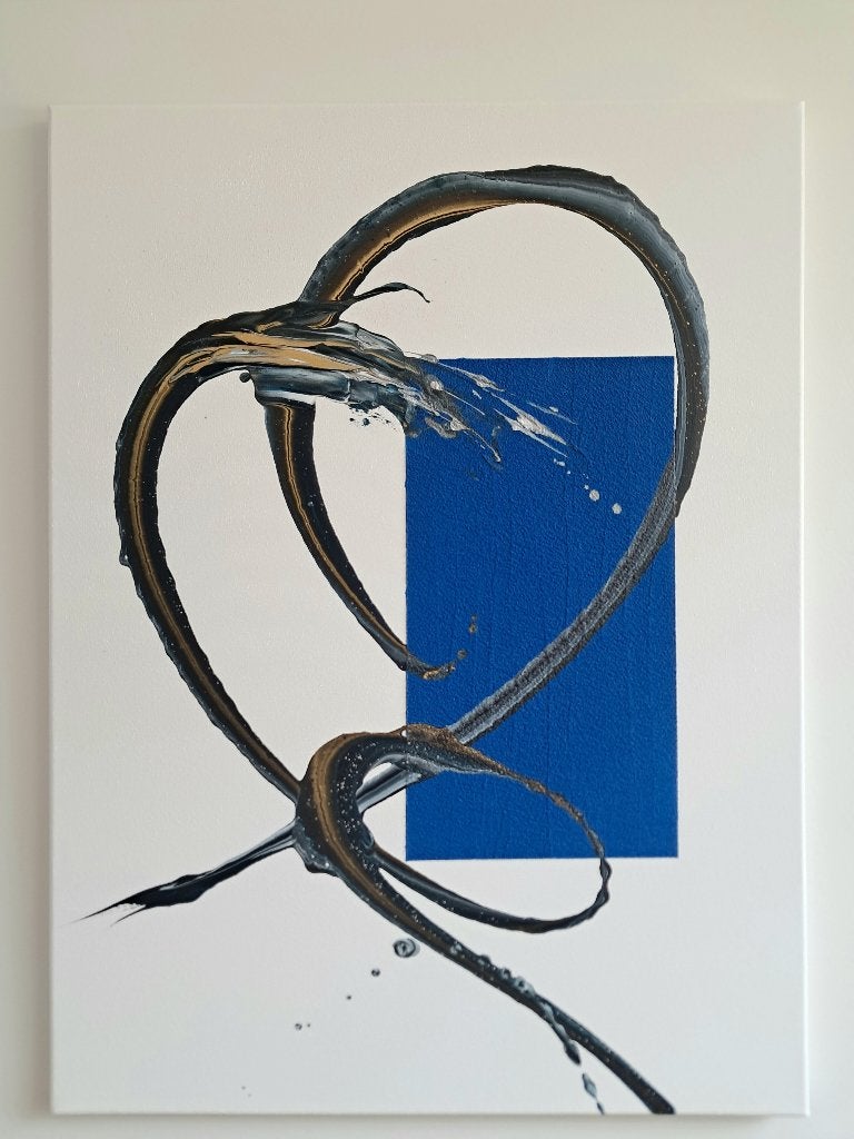 Abstract Modern Acryl canvas 60*80cm, Ophalen, Gesigneerd, Acrylverf, Abstract
