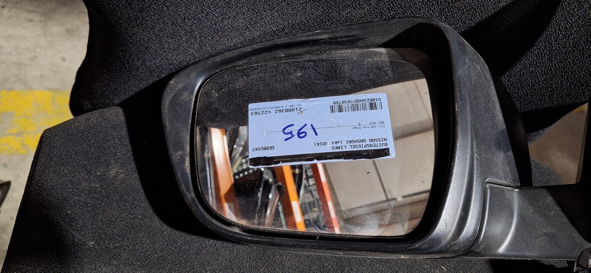 Nissan Qashqai (2014-2021) Buitenspiegel Links Zwart -, Gebruikt, -, -, Ophalen of Verzenden