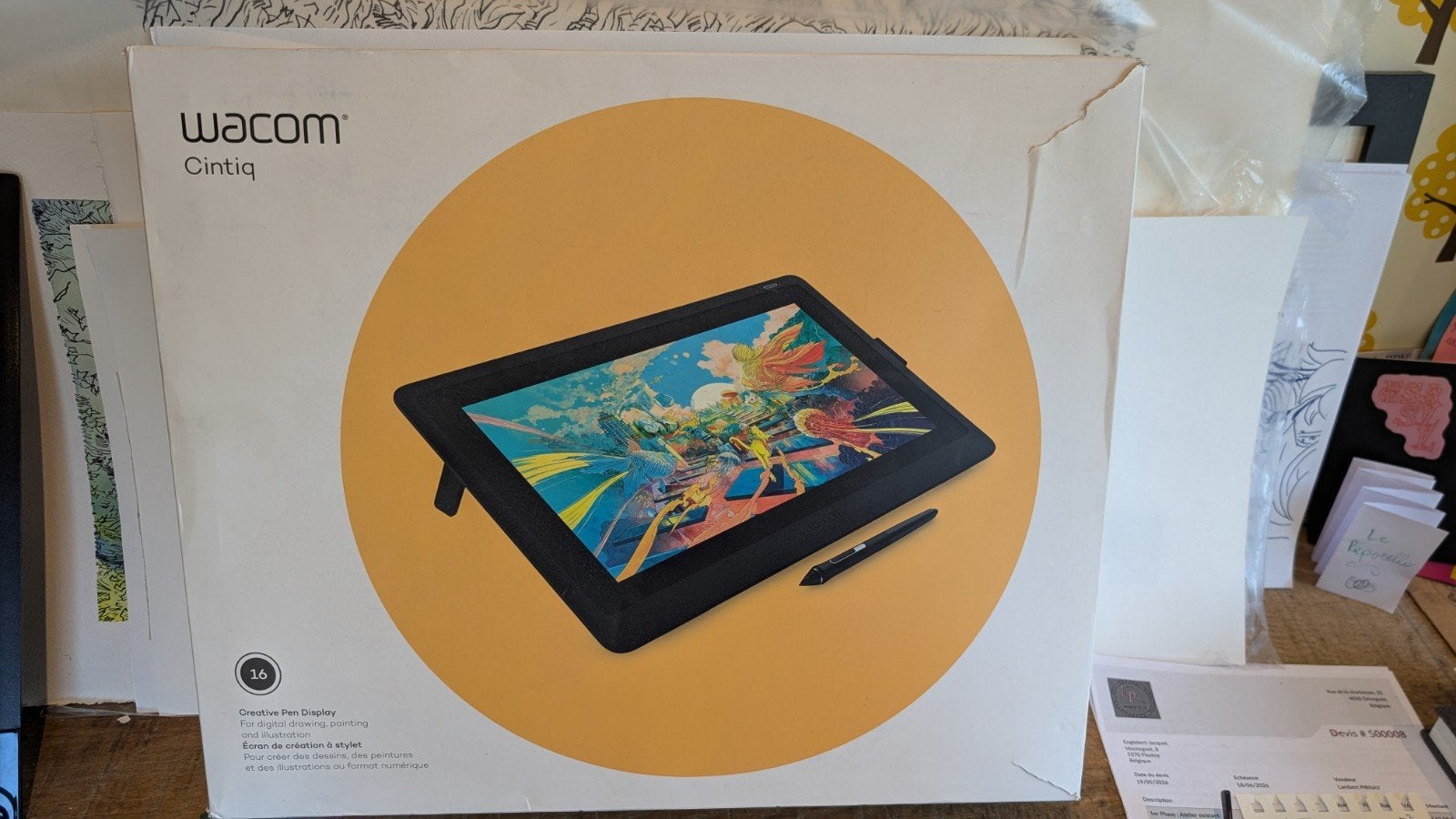 Wacom cintiq 16 pouces, Computers en Software, Tekentablets, Ophalen