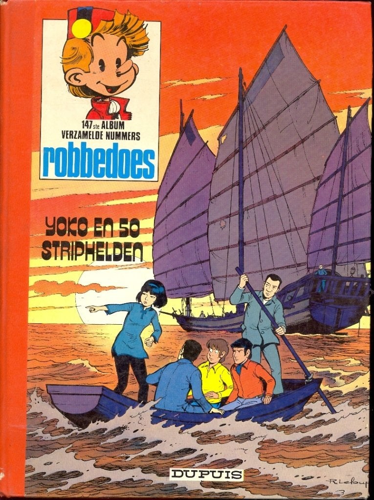 Robbedoes bundeling nr's 147 - 172 - 173 - 238 - 239 - 255., Plusieurs BD, Envoi, Utilisé