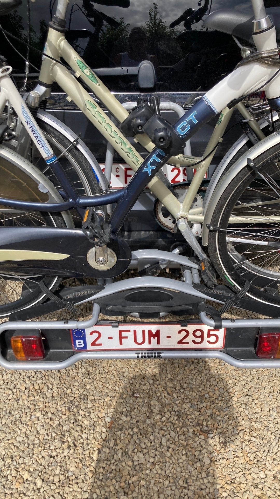 Fietsendrager, Auto diversen, Fietsendragers, Ophalen, Gebruikt, Brede banden, 2 fietsen