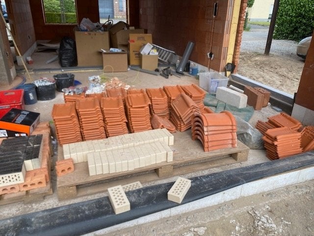 dakpannen, Ophalen, Steen of Klei, Nieuw, Dakpannen