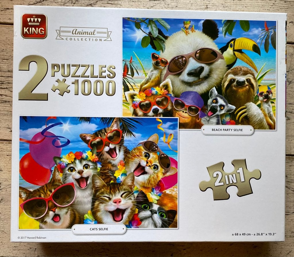 2 Puzzels van King (2 x 1000 stuks), Ophalen of Verzenden, Gebruikt