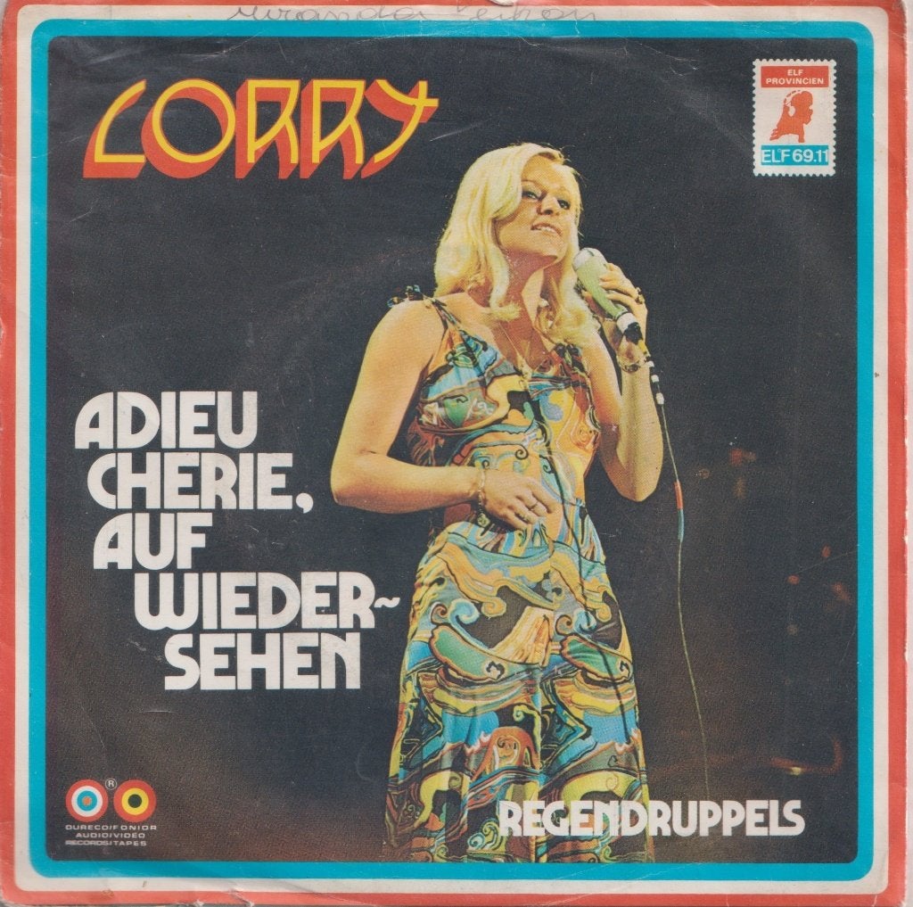 Corry – Adieu Cherie, auf wiedersehen / Regendruppels - Sing, Enlèvement ou Envoi, Utilisé, 7 inch, En néerlandais