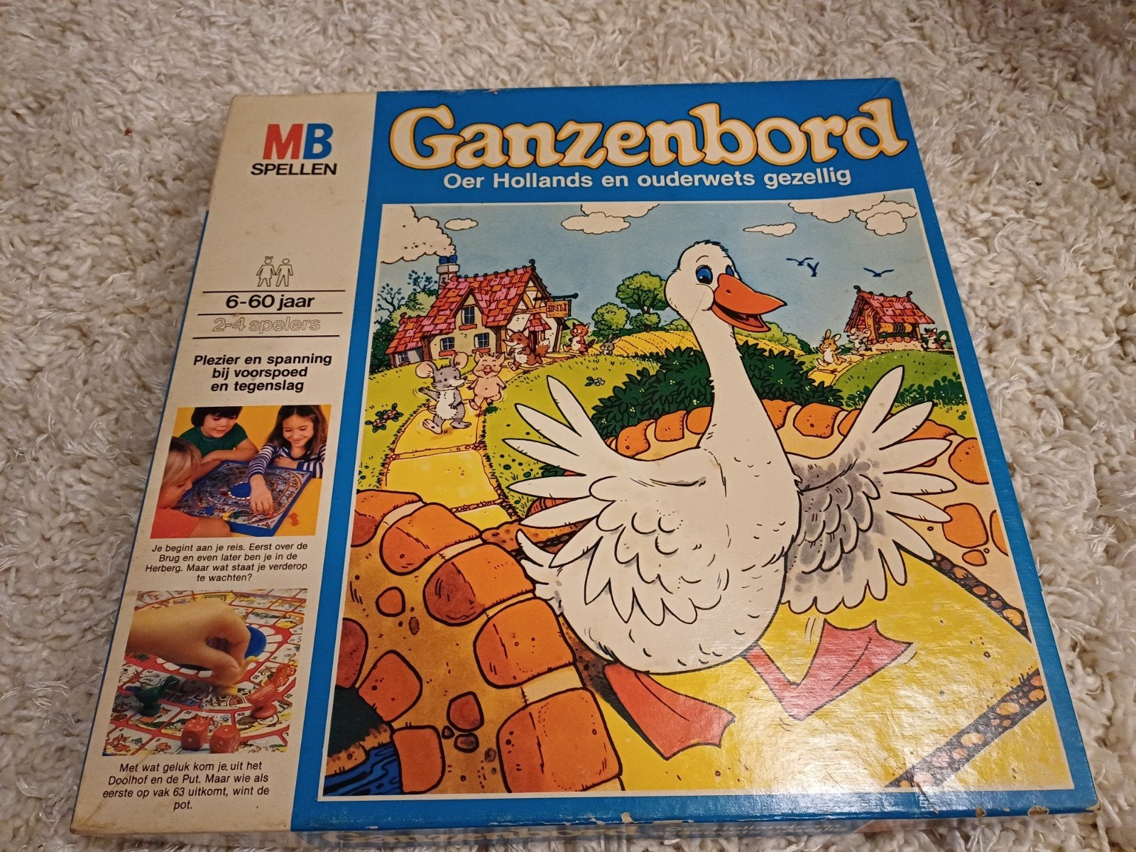 Jeu de plateau Goose, version vintage, Enlèvement ou Envoi
