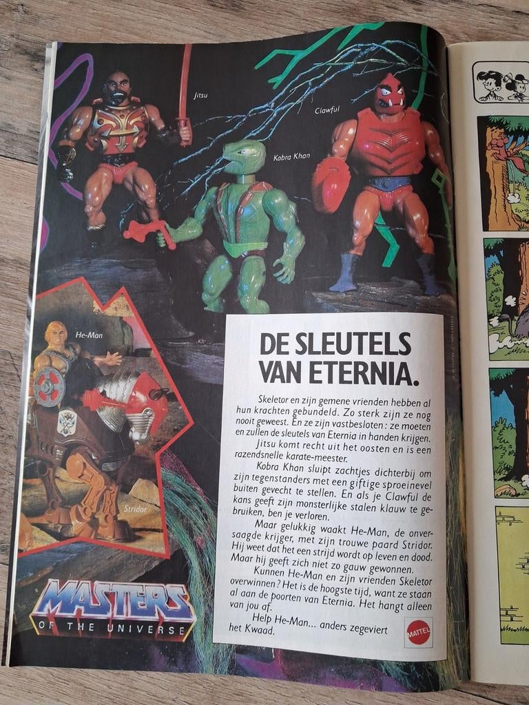 Masters of the Universe : reclame kuifje magazine, Verzenden