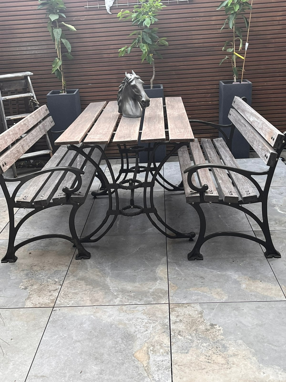 Set de jardin, Jardin & Terrasse, Salons de jardin, Comme neuf, Enlèvement, Bois
