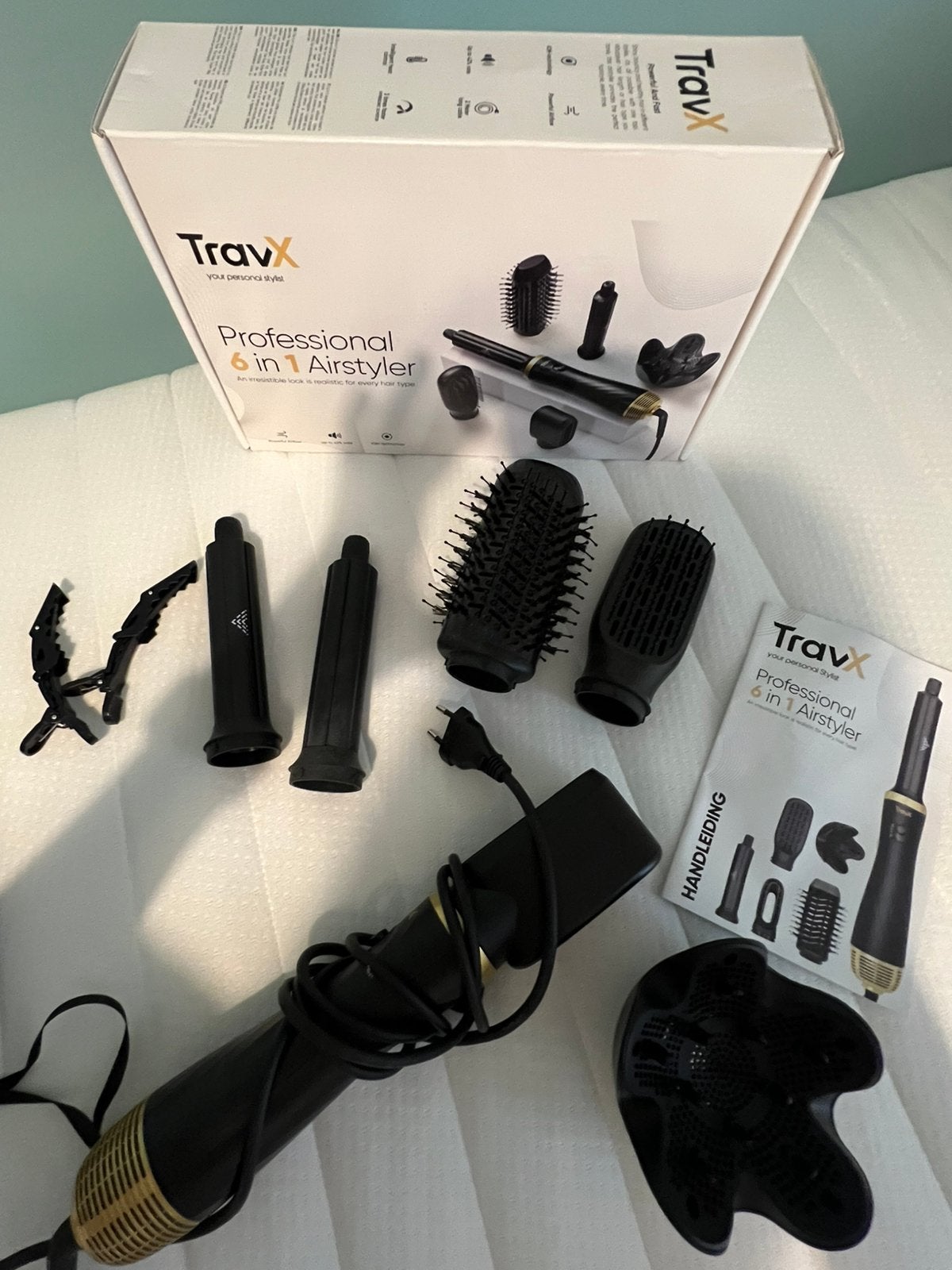 Airstyler (haartool) TravX 6 in 1 (met handleiding + doos), Ophalen, Zo goed als nieuw