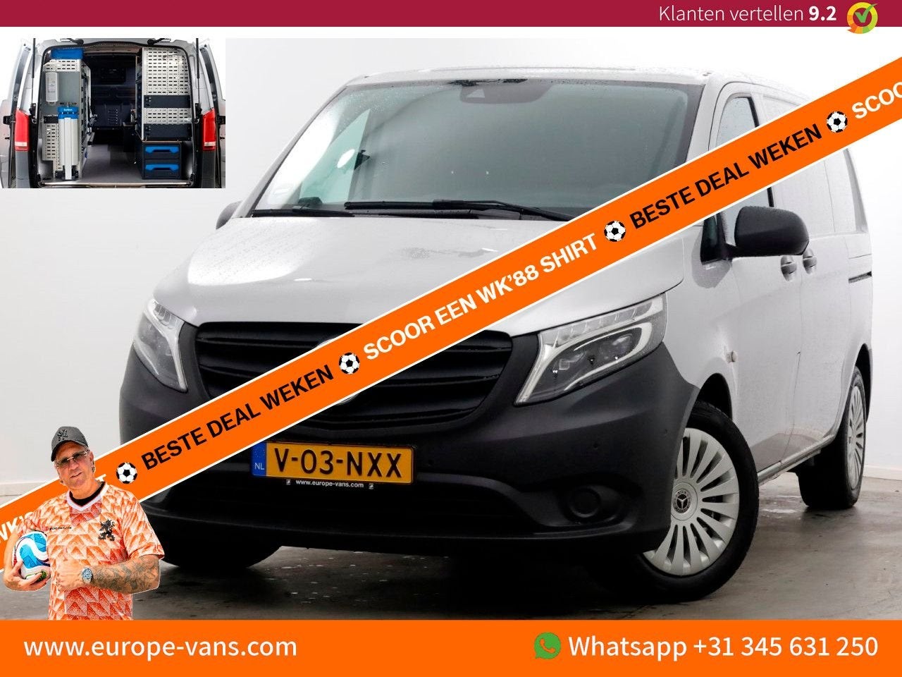 Mercedes-Benz Vito 114 CDI 136pk Compact 9G Automaat 2x Schu, Autos, Camionnettes & Utilitaires, 197 g/km, Argent ou Gris, Achat