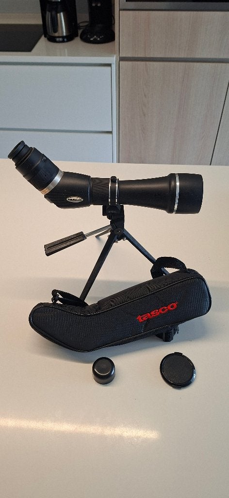 verrekijker/spottingsscope, Audio, Tv en Foto, Optische apparatuur | Verrekijkers, Ophalen, Porro (met knik), Zo goed als nieuw
