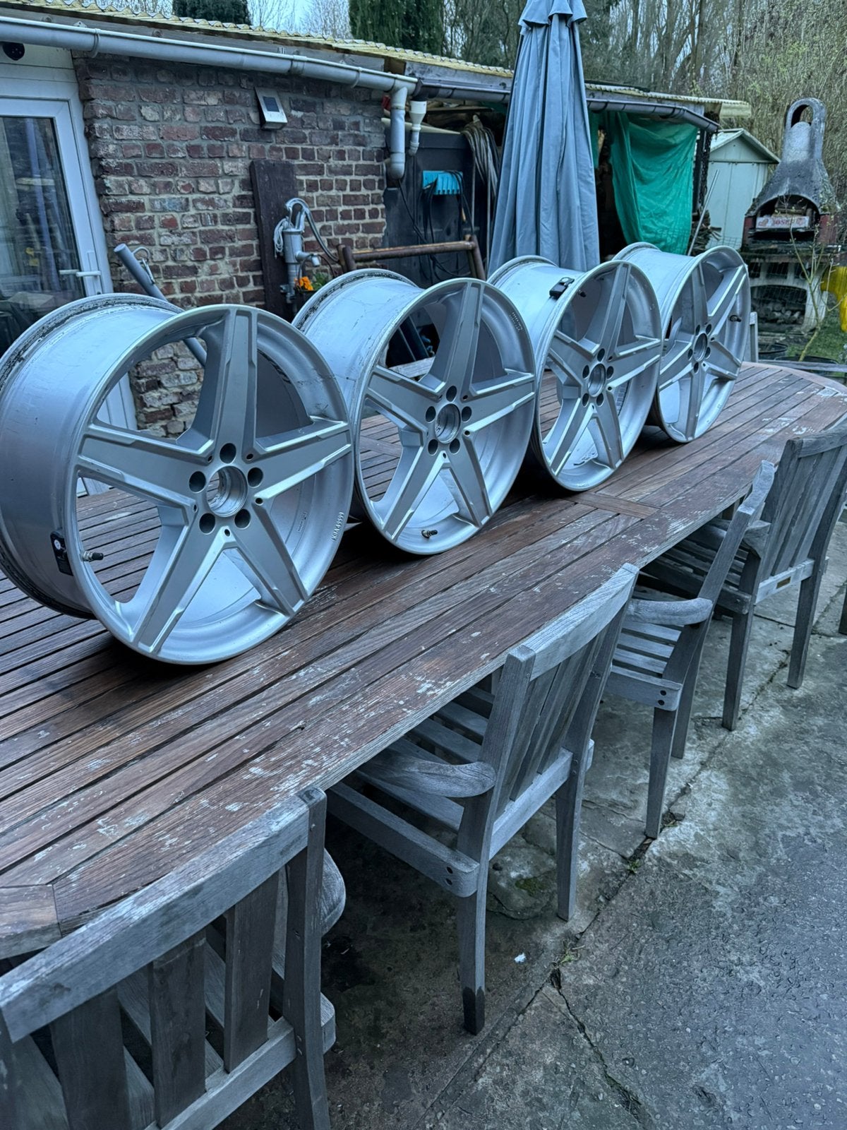 Jantes Mercedes Audi vw, Enlèvement, 19 pouces, Pneu(s)