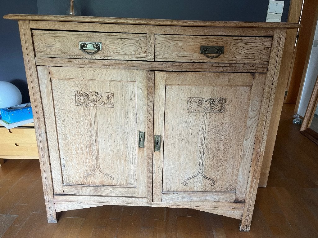 petite commode vintage, 25 à 50 cm, Ancienne pin ??, 100 à 150 cm, Enlèvement