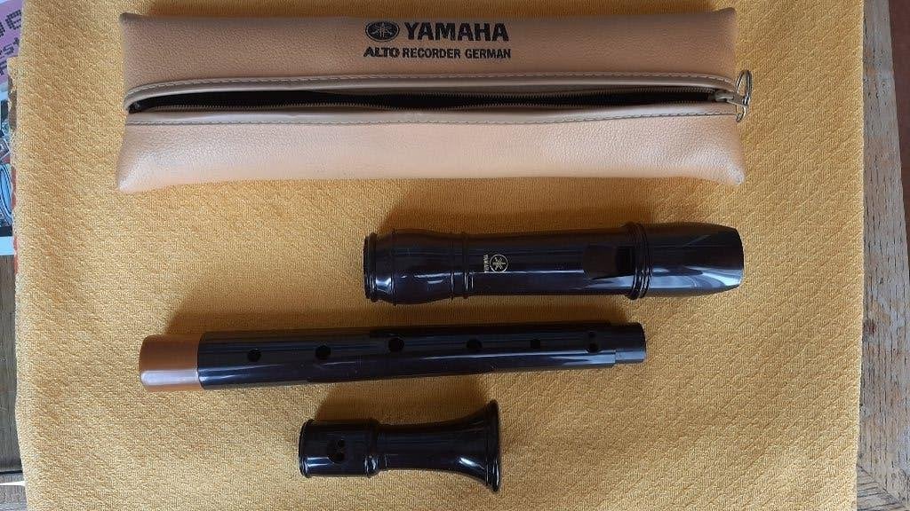 Yamaha Alt-blokfluit (Duitse vingerzetting) + tas, Muziek en Instrumenten, Blaasinstrumenten | Blokfluiten, Ophalen, Zo goed als nieuw