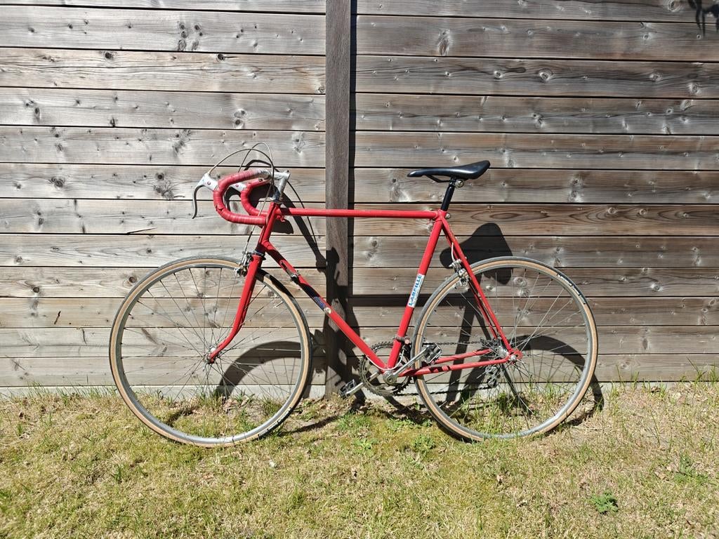 Mooie race fiets L'abeille met simplex deralleur, 28 inch, Gebruikt, 10 tot 15 versnellingen, Velgrem