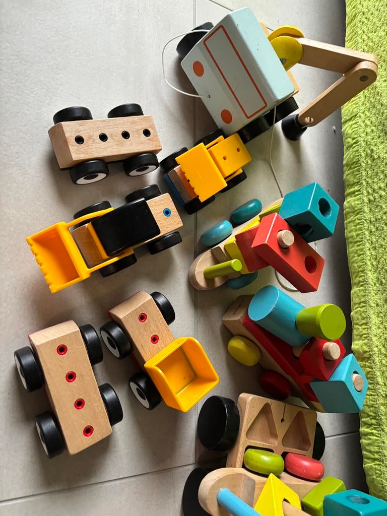 Collectie: houten speelgoed, Ophalen, Zo goed als nieuw