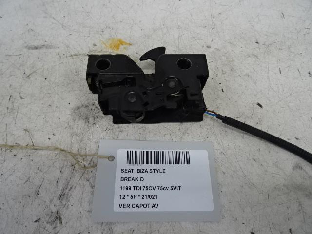 SERRURE CAPOT Seat Ibiza IV (6J5) (01-2008/06-2017), Utilisé, Seat