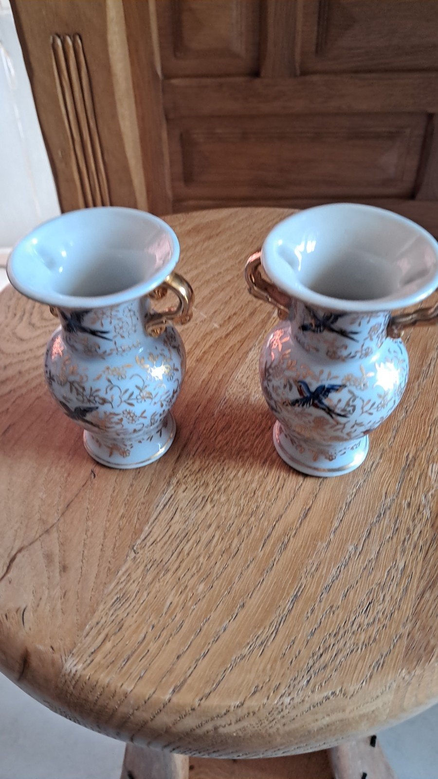 2 petits vases en céramique blanche, Enlèvement ou Envoi